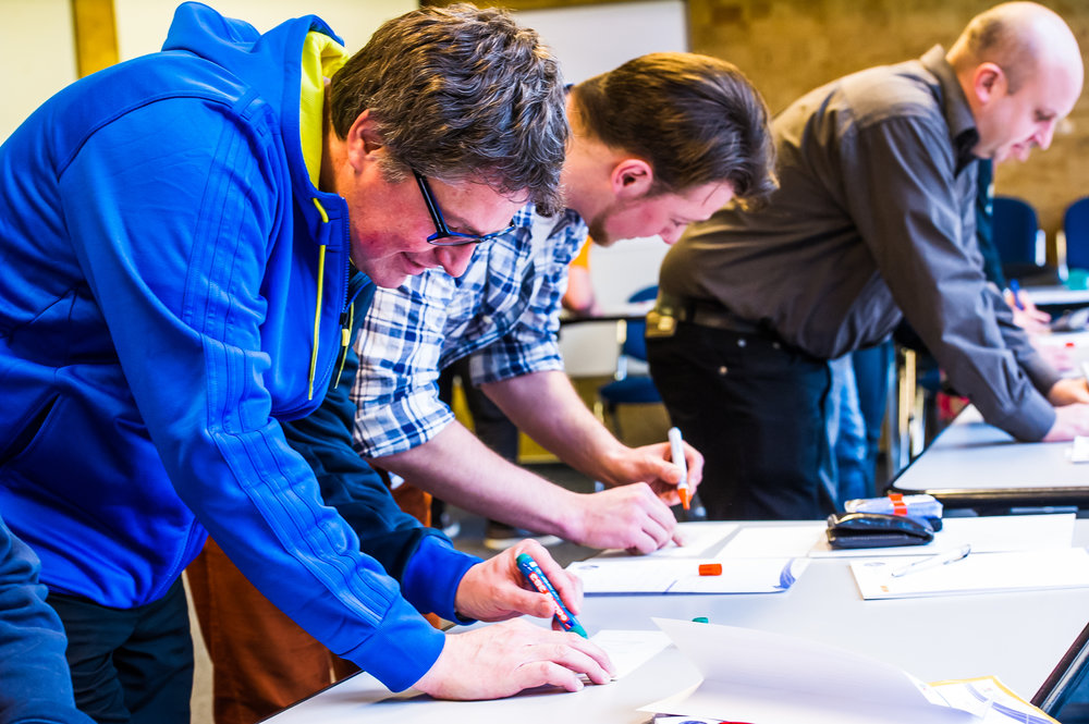 Sportgruppe beim Workshop